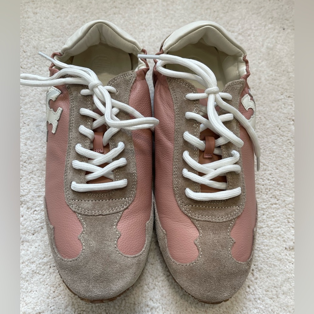 Tory Burch Pink/Ivory Sneaker (fits small, probably would fit 7.5 or 8)
